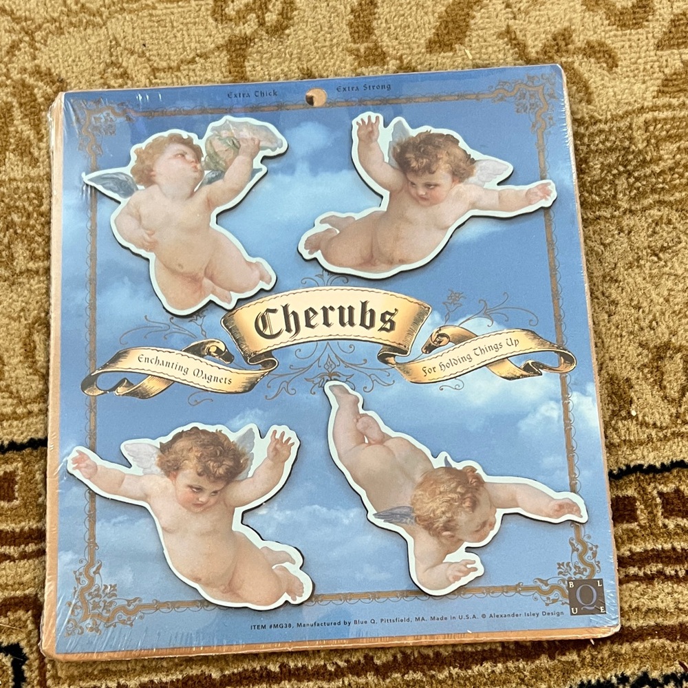 Lee Cherubs Wall Art Decals - Blue and White